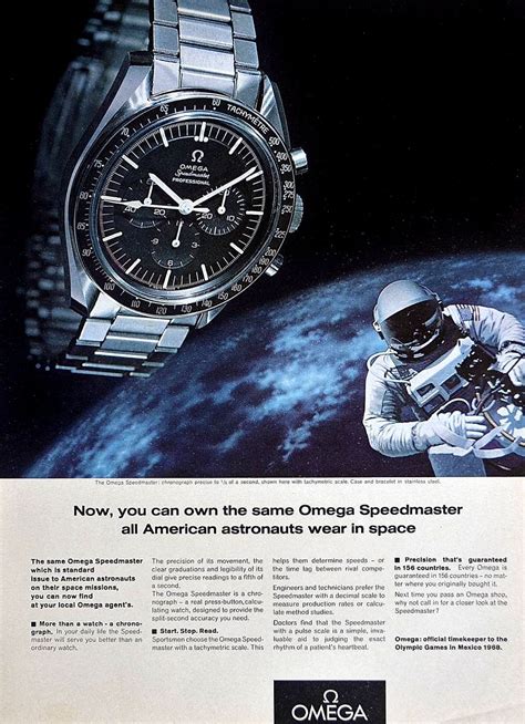 omega speedmaster newspaper ad|best omega ads.